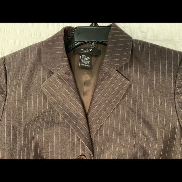 Body by Victoria Pinstripe Blazer Pants 6 - Picture 2 of 3
